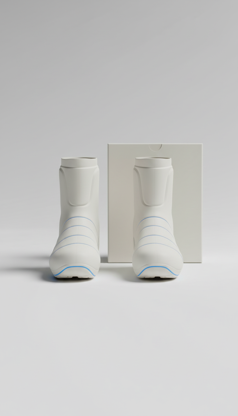 Bottes de récupération blanc nuage boîte mate