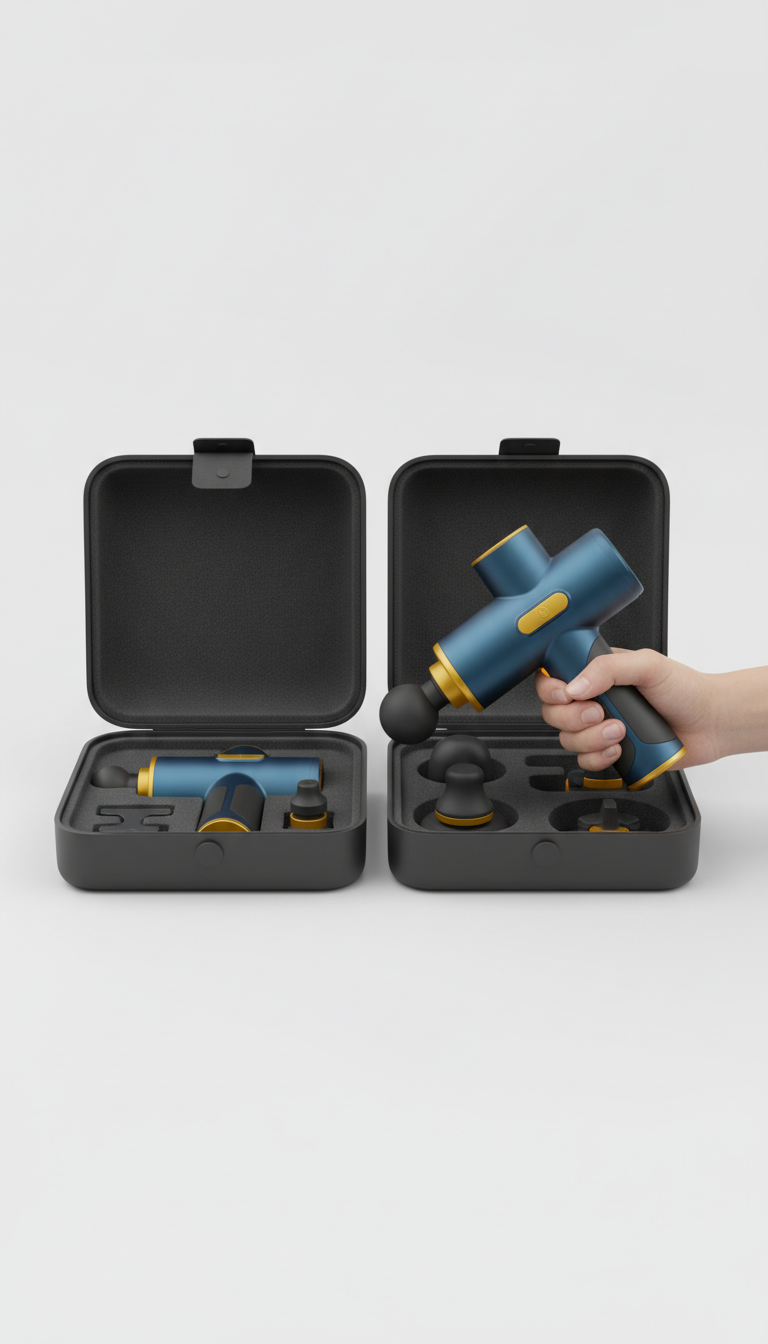 Pistolet de massage avec étui magnétique